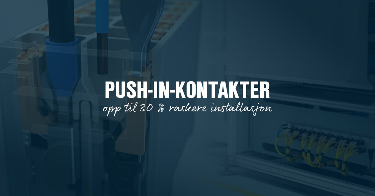 Pushin kontakter fra Harting