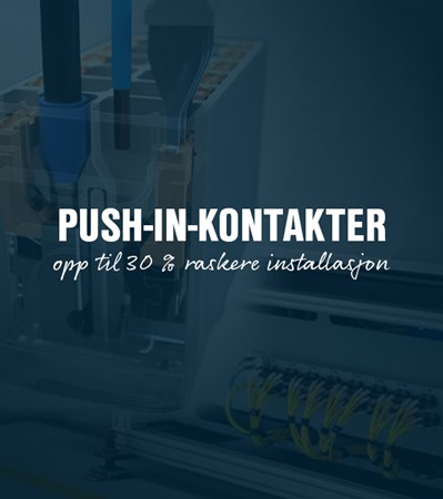 Raskere installasjon med pushin kontakter fra Harting
