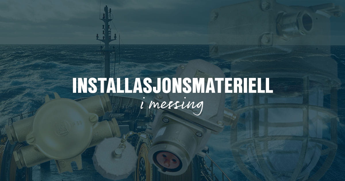 Installasjonsmateriell messing