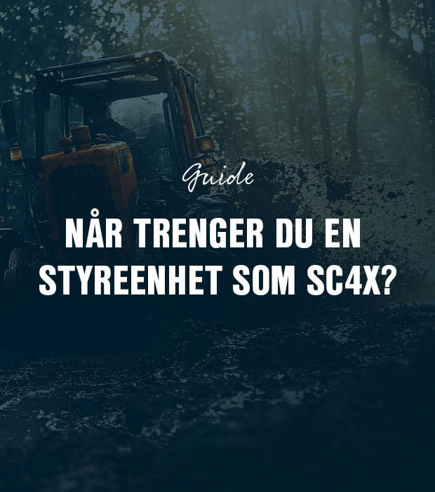 Når trenger du en styreenhet som Epec SC4X?