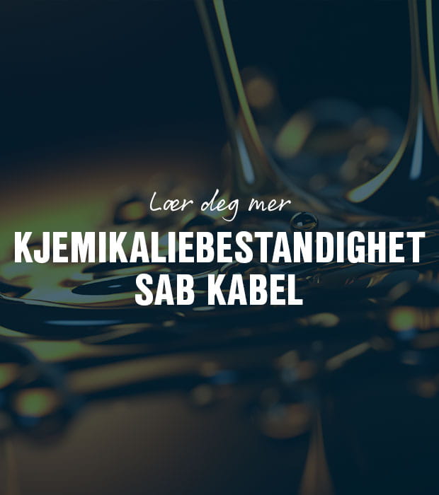 Kjemikaliebestandighet kabel