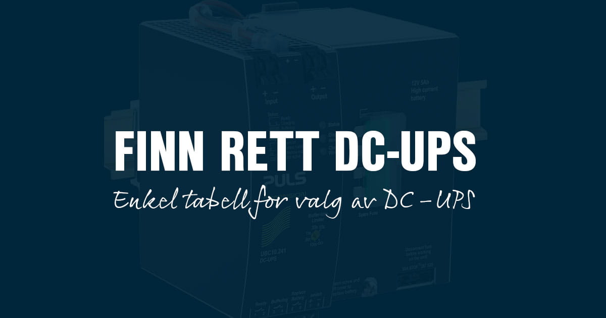 DC UPS Buffer times