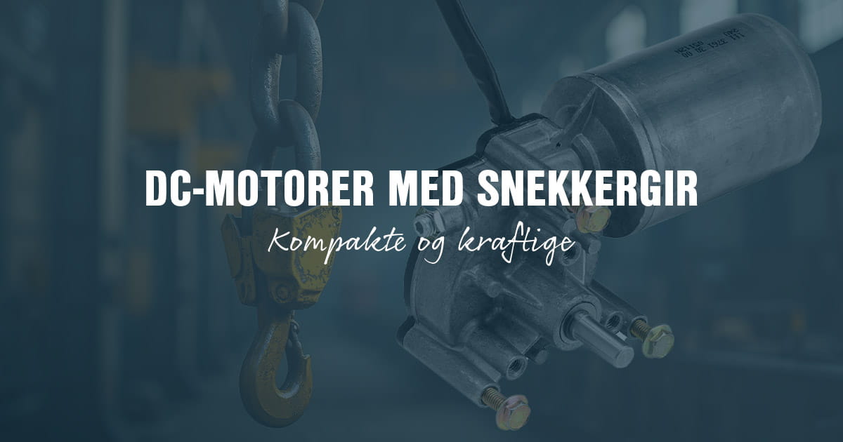 Doga DC-motor med snekkergir