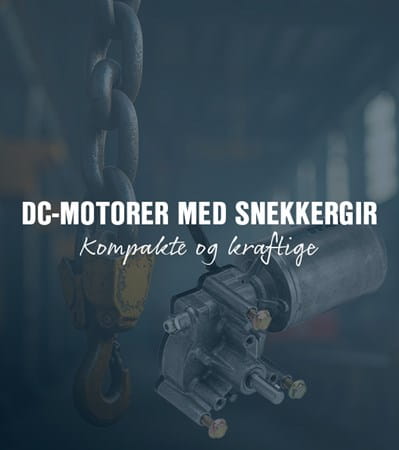 DC-motor med snekkergir fra Doga