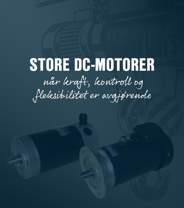 Store DC-motorer fra Drive Systems
