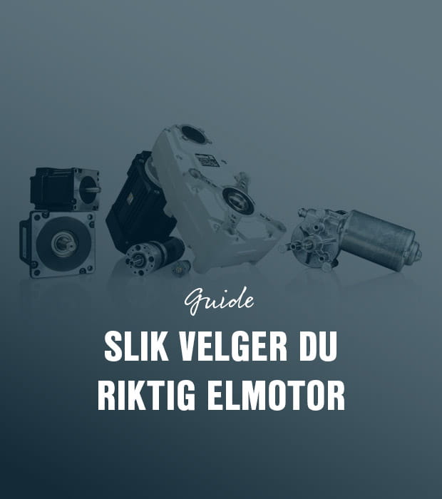 Slik velger du riktig elmotor