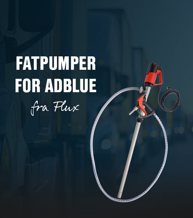Spesialpumper for AdBlue, fatpumper fra Flux