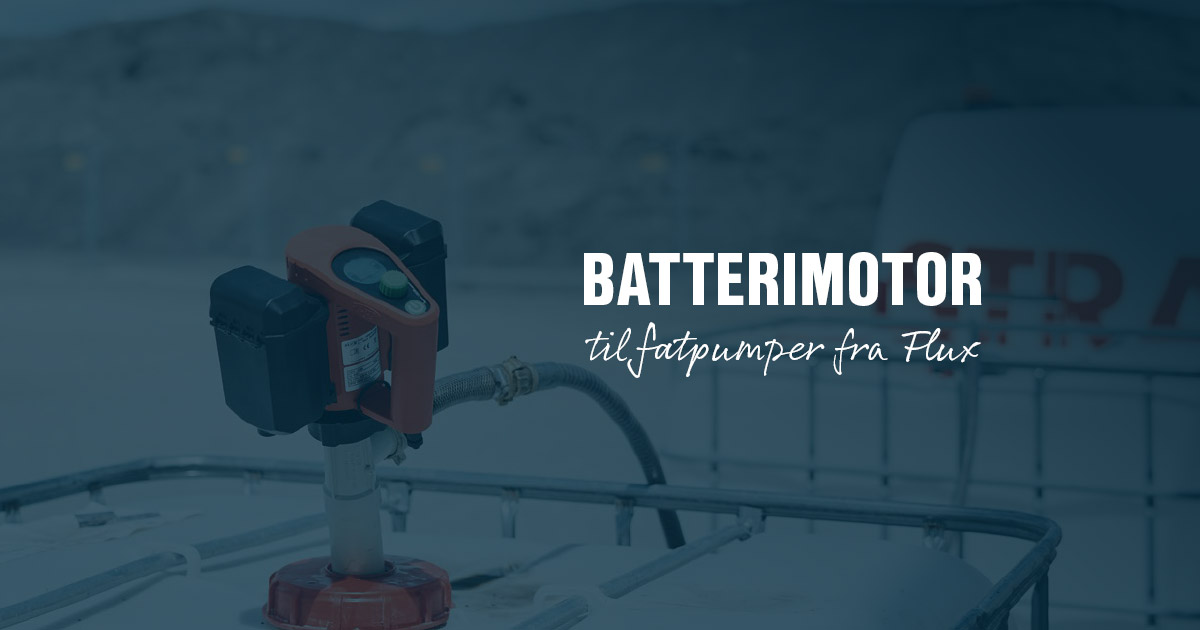 Flux lanserer batterimotor for fat og IBC