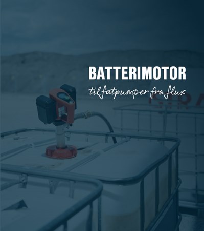 Batterimotor for fatpumper