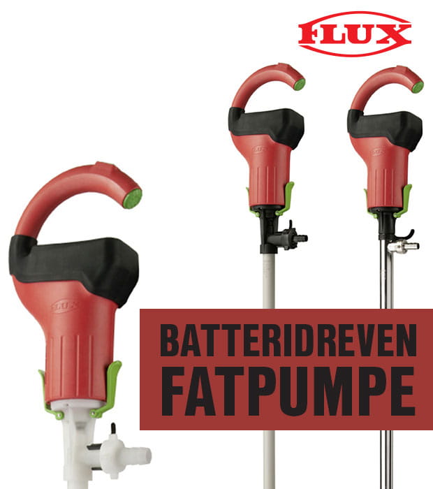 Batteridreven fatpumpe