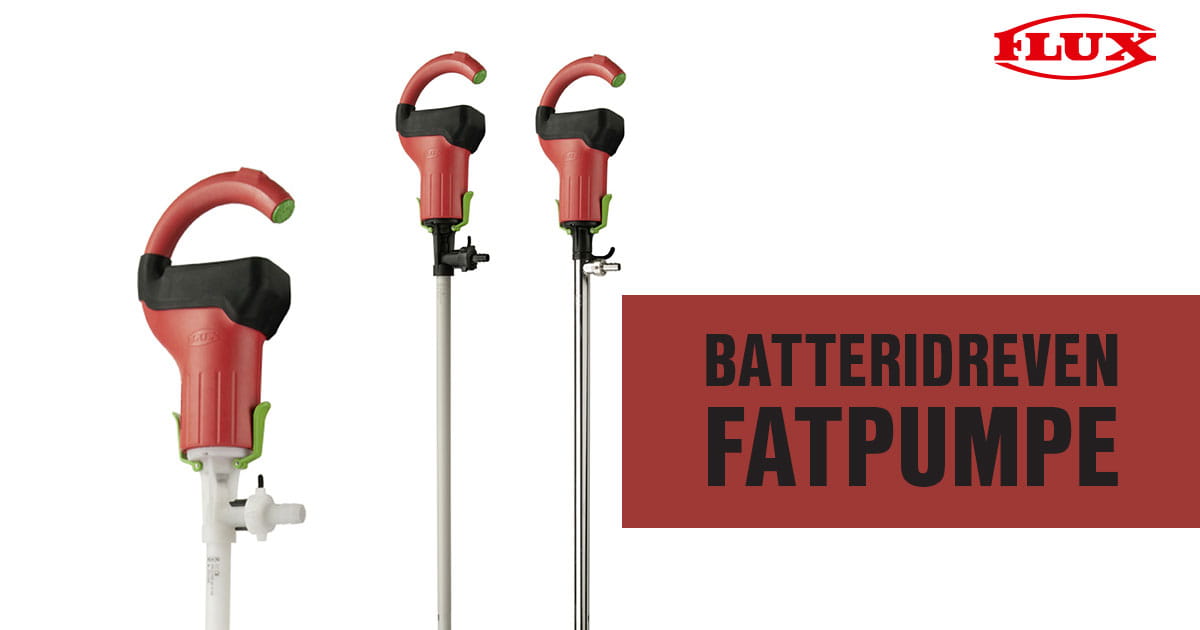 Batteridreven fatpumpe