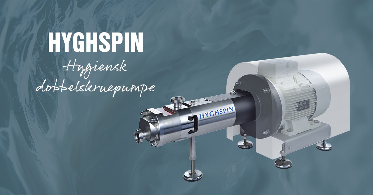 Hyghspin dobbelskruepumper
