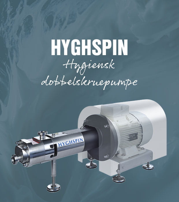 Hyghspin dobbelskruepumper