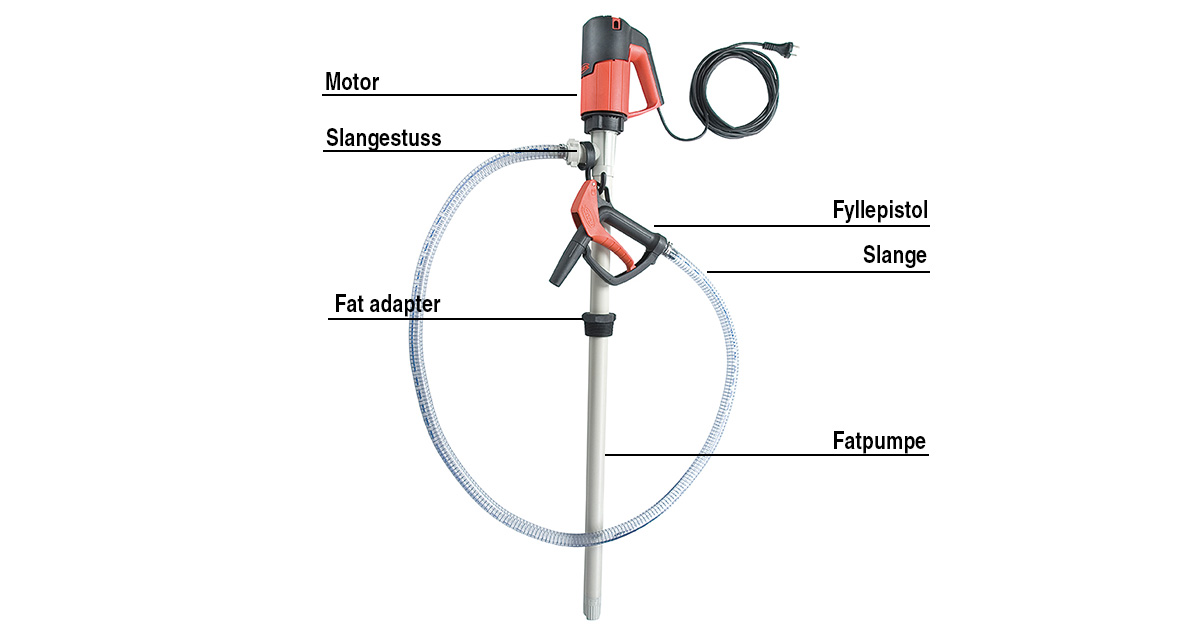 Fatpumpe konstruksjon