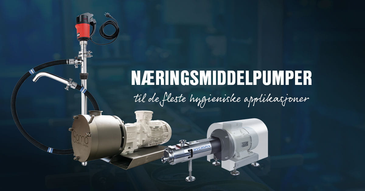 Pumper til næringsmiddel