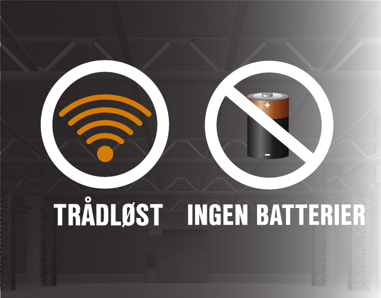 Comepi trådløst uten batterier