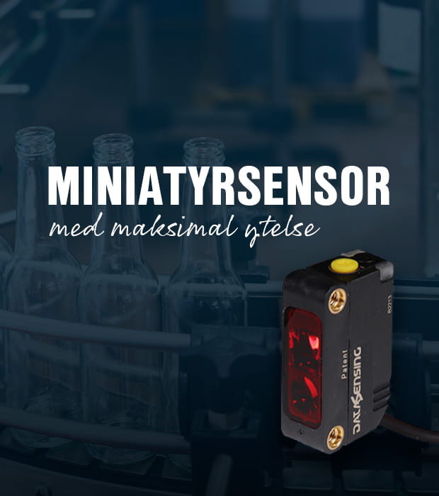 Miniatyrsensor med maksimail ytelse