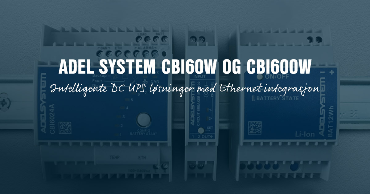 Intelligente DC-UPS-løsninger med Ethernet-integrasjon
