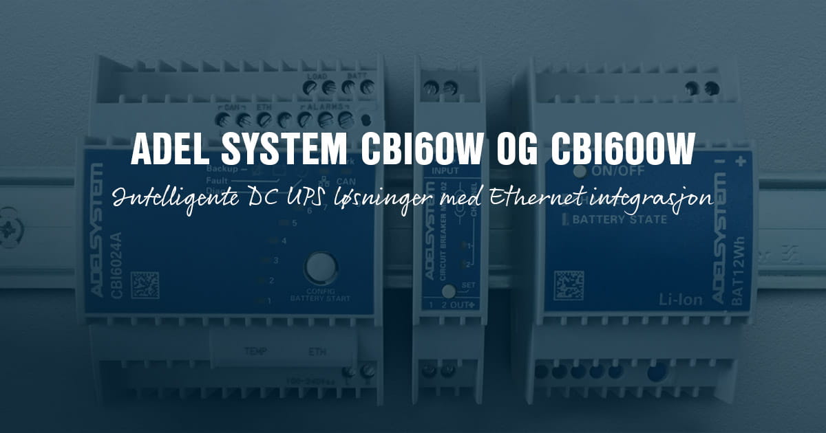Intelligente DC-UPS-løsninger med Ethernet-integrasjon