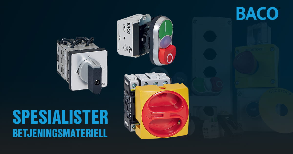BACO spesialister betjeningsmateriell
