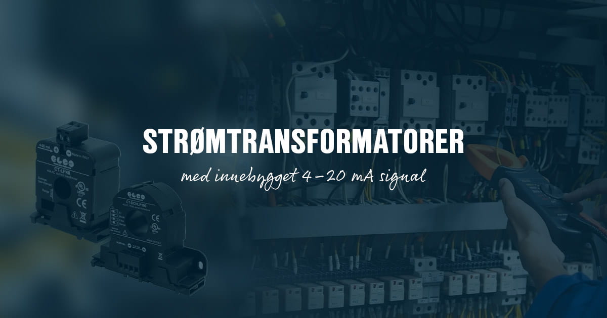 Nye strømtransformatorer fra Elco med innebygget 4–20 mA signal