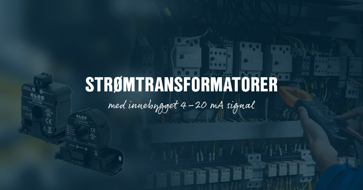 Nye strømtransformatorer fra Elco med innebygget 4–20 mA signal