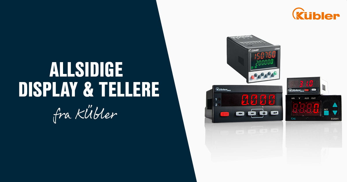 Kübler display og tellere