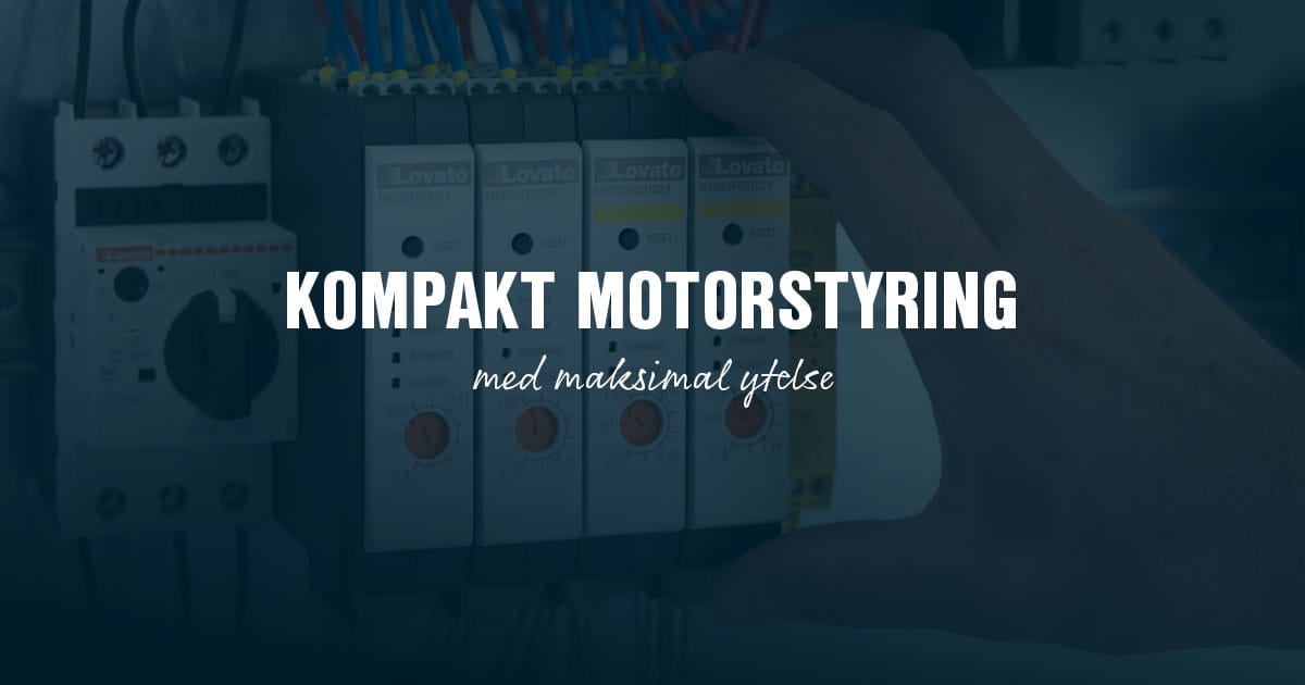 Kompakt motorstyring fra Lovato