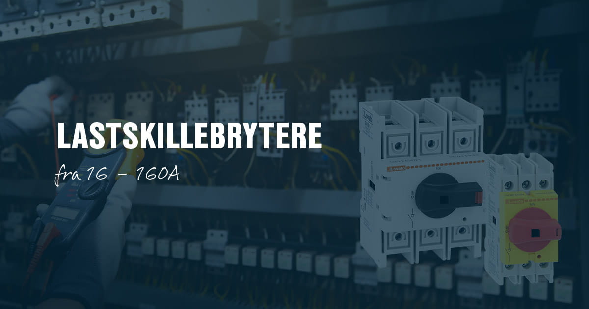 Lastskillebrytere fra Lovato fra 16-160A