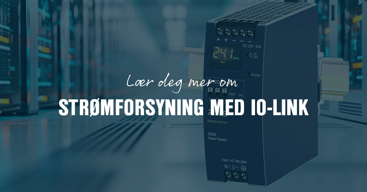 Strømforsyning med IO-Link