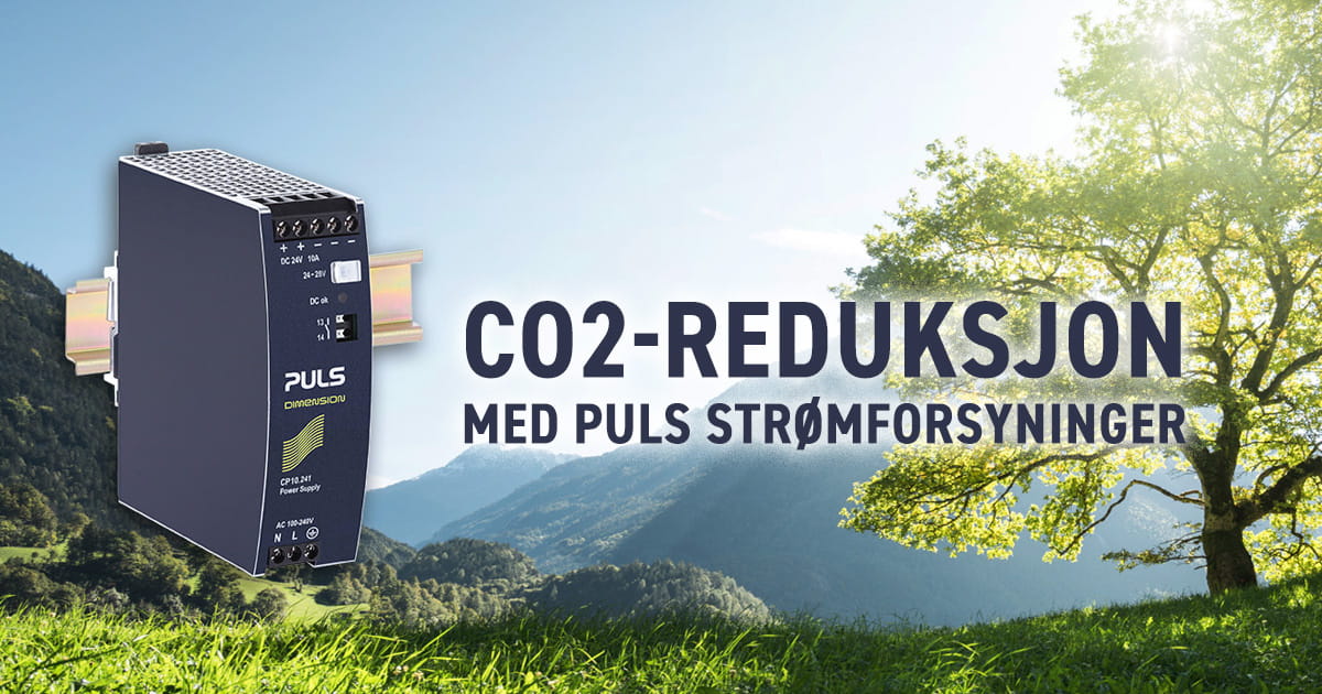 Puls strømforsyninger gir Co2 reduksjon