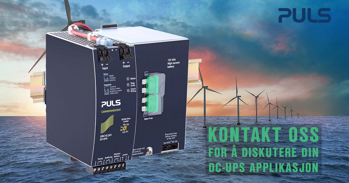 Puls DC-UPS med batteri
