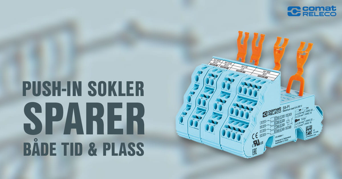 Push-in sokler Comat Releco