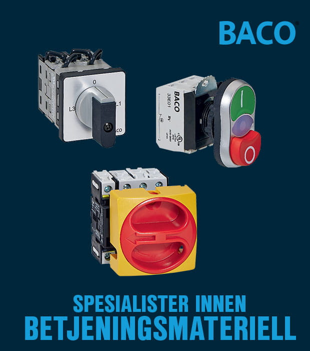 BACO spesialister betjeningsmateriell