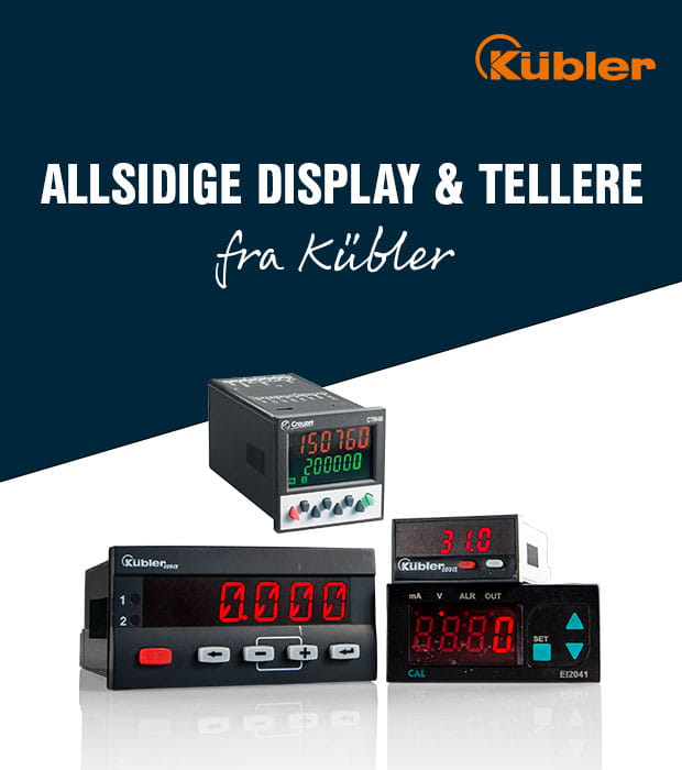 Kübler display og tellere