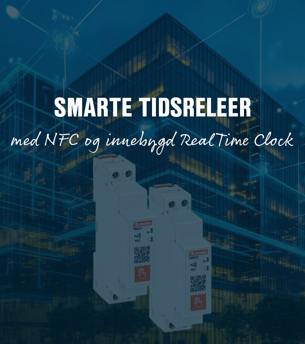 NFC-programmerbare tidsreleer fra Lovato