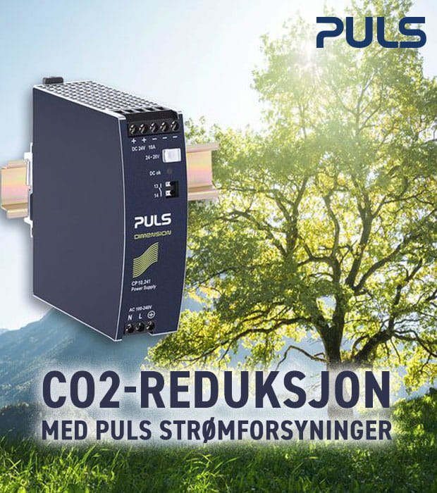 Puls strømforsyninger gir Co2 reduksjon
