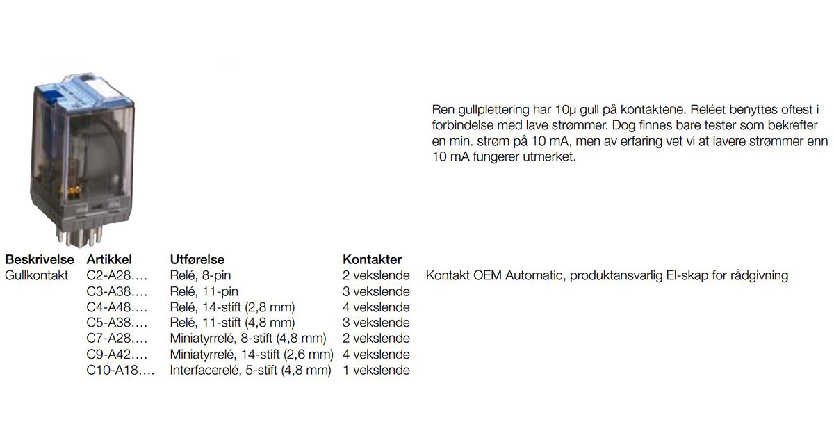Applikasjonsguide ComatReleco 1
