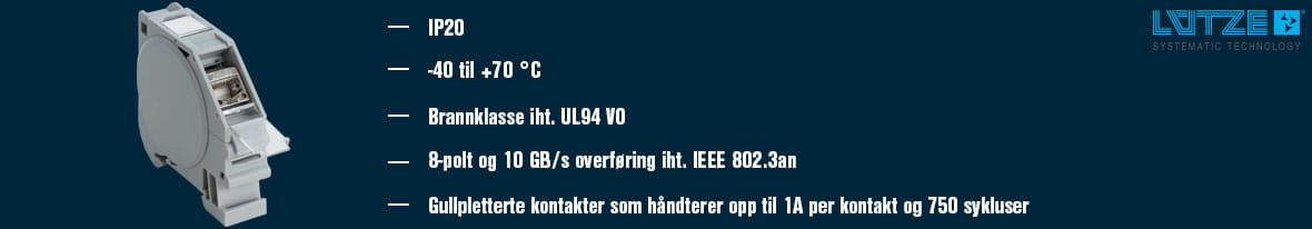 Ethernetklemme fra Lütze