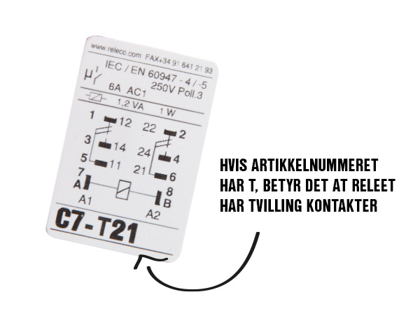 Releco artikkelnummer