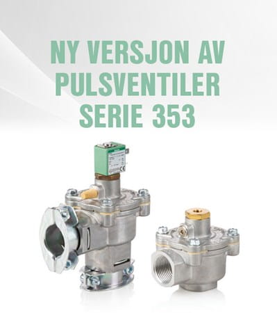 Ny versjon av Pulsventiler fra ASCO Emerson – Serie 353
