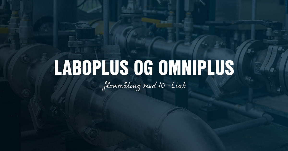 Laboplus og omniplus fra Senseca, flowmåling med IO-link