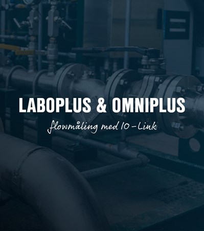 Laboplus og omniplus, flowmåling med IO-link