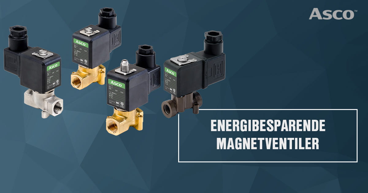 Energisparende magnetventiler