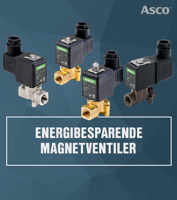 Energisparende magnetventiler