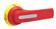 Pistol dørkoblinghendel rød/gul 125 mm arm