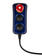 Betjeningstablå 2-knapper og nødstopp (1NC) blå kabel ned