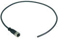 M12 Cable Assembly A-coded straight/female- 0,5m