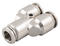 Y-connector push-in 8 mm tube, SS316