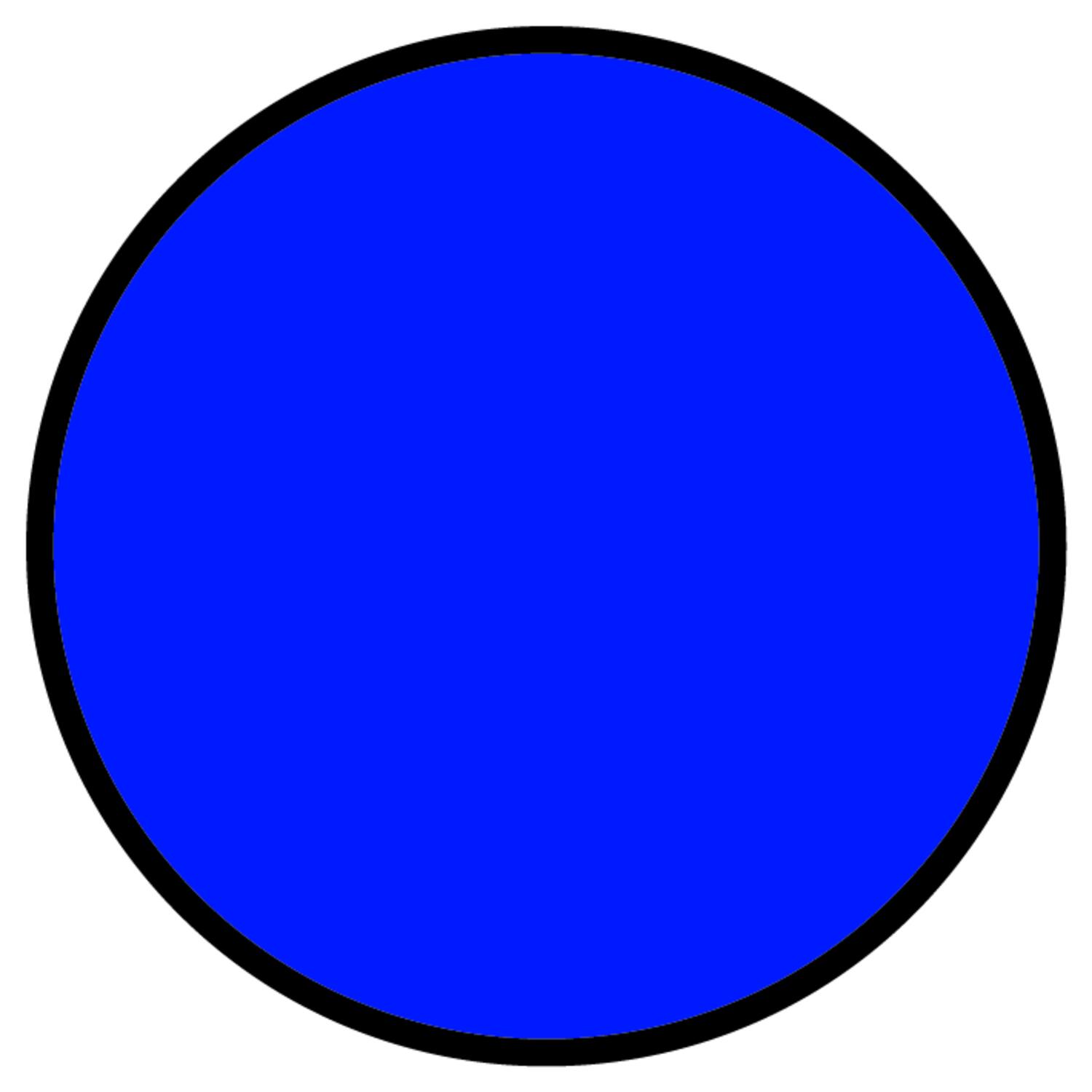 Blå front til trykkknapp